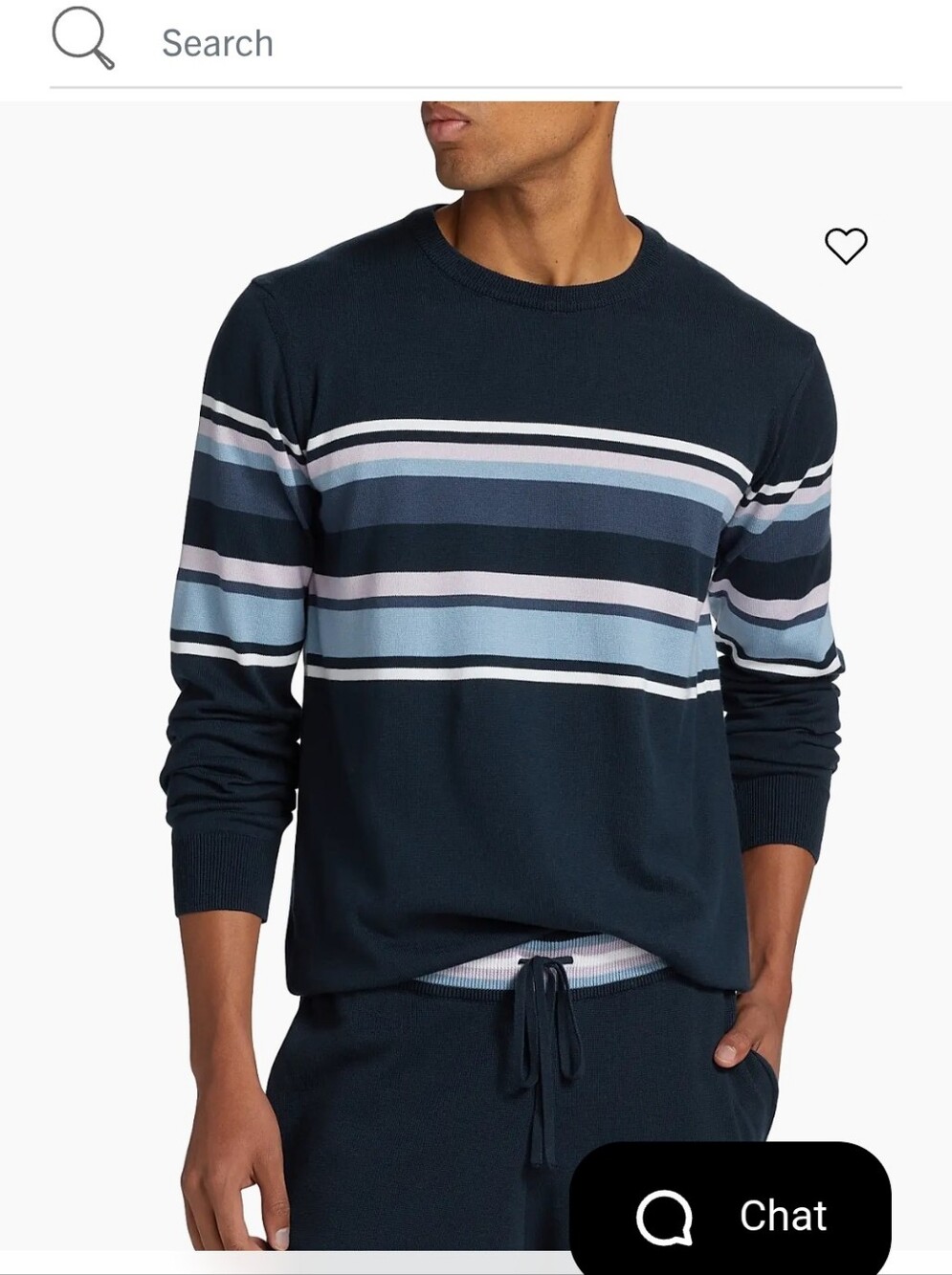 Saks Fifth Ave "Modern" Mens Cotton Sweater Made In Italy Size XL